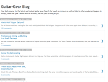 Tablet Screenshot of guitarist-gear.blogspot.com