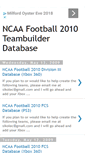 Mobile Screenshot of ncaa10teambuilder.blogspot.com
