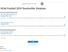 Tablet Screenshot of ncaa10teambuilder.blogspot.com