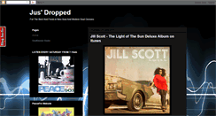 Desktop Screenshot of jusdropped.blogspot.com