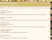 Tablet Screenshot of jobseekerssuccess.blogspot.com
