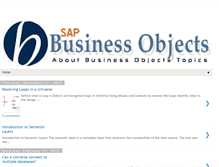 Tablet Screenshot of businessobjectsforum.blogspot.com
