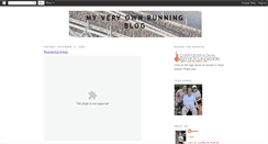 Desktop Screenshot of myveryownrunningblog.blogspot.com