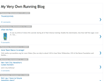 Tablet Screenshot of myveryownrunningblog.blogspot.com