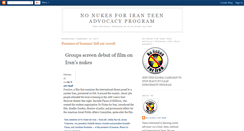 Desktop Screenshot of nonukesforiran.blogspot.com