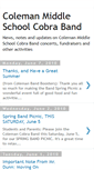 Mobile Screenshot of colemanband.blogspot.com