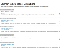 Tablet Screenshot of colemanband.blogspot.com