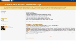 Desktop Screenshot of lisapreciousproductplacement.blogspot.com