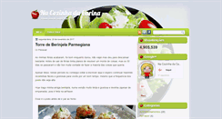 Desktop Screenshot of nacozinhadacarina.blogspot.com