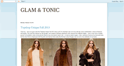 Desktop Screenshot of glamandtonic.blogspot.com