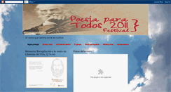 Desktop Screenshot of festivalpoesiaparatodos.blogspot.com
