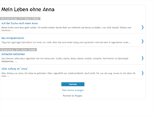 Tablet Screenshot of meinlebenohneanna.blogspot.com