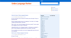 Desktop Screenshot of onlinelanguagereview.blogspot.com