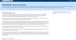 Desktop Screenshot of my-bladder-cancer-journey.blogspot.com