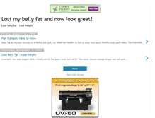 Tablet Screenshot of nomorebellyfat.blogspot.com