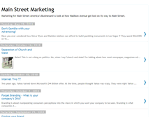 Tablet Screenshot of mainstreetmarketing.blogspot.com