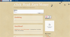 Desktop Screenshot of clickreadearnmoney.blogspot.com