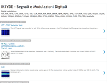 Tablet Screenshot of ik1yde-segnaliemodulazionidigitali.blogspot.com