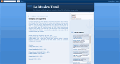 Desktop Screenshot of lamusicatotal.blogspot.com