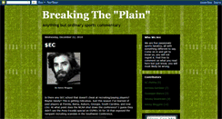 Desktop Screenshot of breakingtheplain.blogspot.com