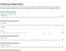 Tablet Screenshot of giveawayexperiment.blogspot.com