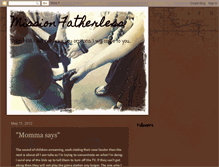 Tablet Screenshot of missionfatherless.blogspot.com