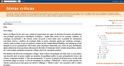 Desktop Screenshot of ideiascriticas.blogspot.com