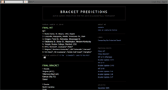 Desktop Screenshot of ncaabasketballpredictions.blogspot.com