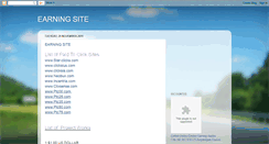 Desktop Screenshot of earningsite2011.blogspot.com