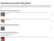 Tablet Screenshot of cantinhodamulherinteligente.blogspot.com