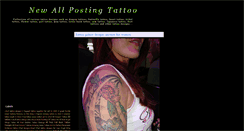 Desktop Screenshot of new-posting-all-tattoo.blogspot.com