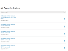 Tablet Screenshot of micorazoninsistecapitulo.blogspot.com