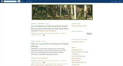 Desktop Screenshot of cedarbrookburialground.blogspot.com