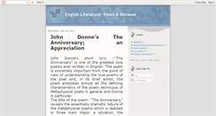 Desktop Screenshot of englishliteratureviewsreviews.blogspot.com