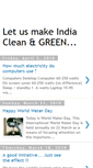 Mobile Screenshot of green-india-campaign.blogspot.com