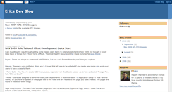 Desktop Screenshot of ericsdevblog.blogspot.com
