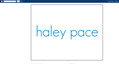 Desktop Screenshot of haleypace.blogspot.com