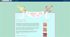 Desktop Screenshot of amodernlifeamodernhome.blogspot.com