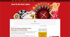 Desktop Screenshot of dealornodealladies.blogspot.com