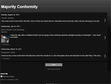 Tablet Screenshot of majorityconformity.blogspot.com