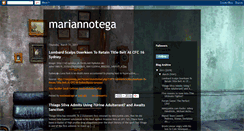 Desktop Screenshot of mariannotega.blogspot.com