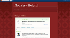 Desktop Screenshot of notveryhelpful.blogspot.com