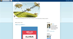 Desktop Screenshot of abackhandedcompliment.blogspot.com