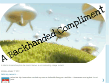 Tablet Screenshot of abackhandedcompliment.blogspot.com