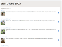 Tablet Screenshot of brantcountyspca.blogspot.com