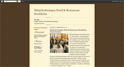 Desktop Screenshot of malardrottningen-hotel-restaurant-se.blogspot.com