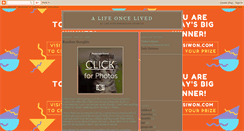 Desktop Screenshot of alifeoncelived.blogspot.com