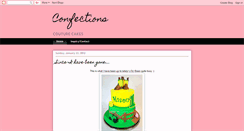 Desktop Screenshot of confectionscakes.blogspot.com