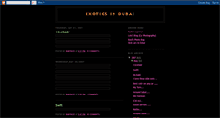 Desktop Screenshot of dubaiexotics.blogspot.com