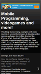 Mobile Screenshot of mobile-programming-and-games.blogspot.com